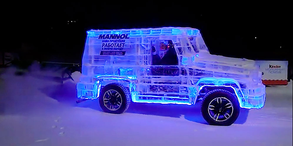 Gokil, Mobil SUV Ini Terbuat dari Es Batu thumbnail